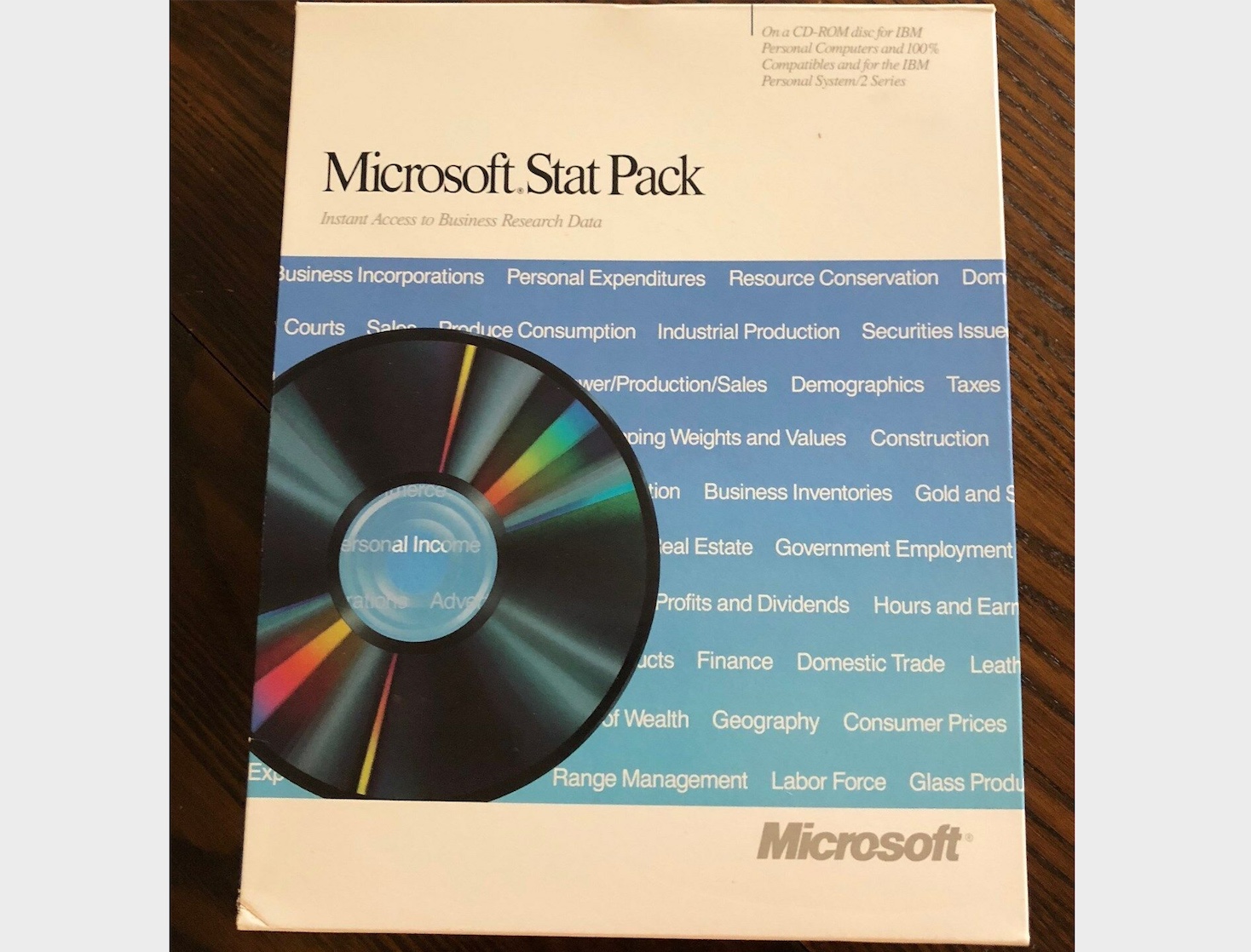 Microsoft Stat Pack Box (1989)